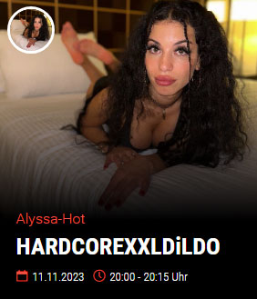 Alyssa-Hot bei Visit-X in einer extra Camsex Show HardcorexxlDildo